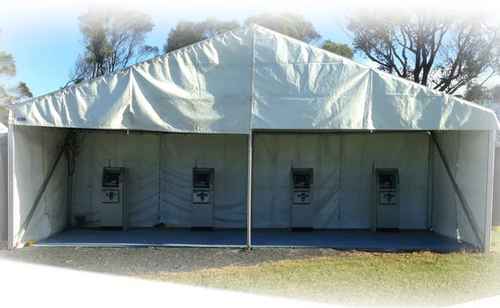 Event ATM tent setup